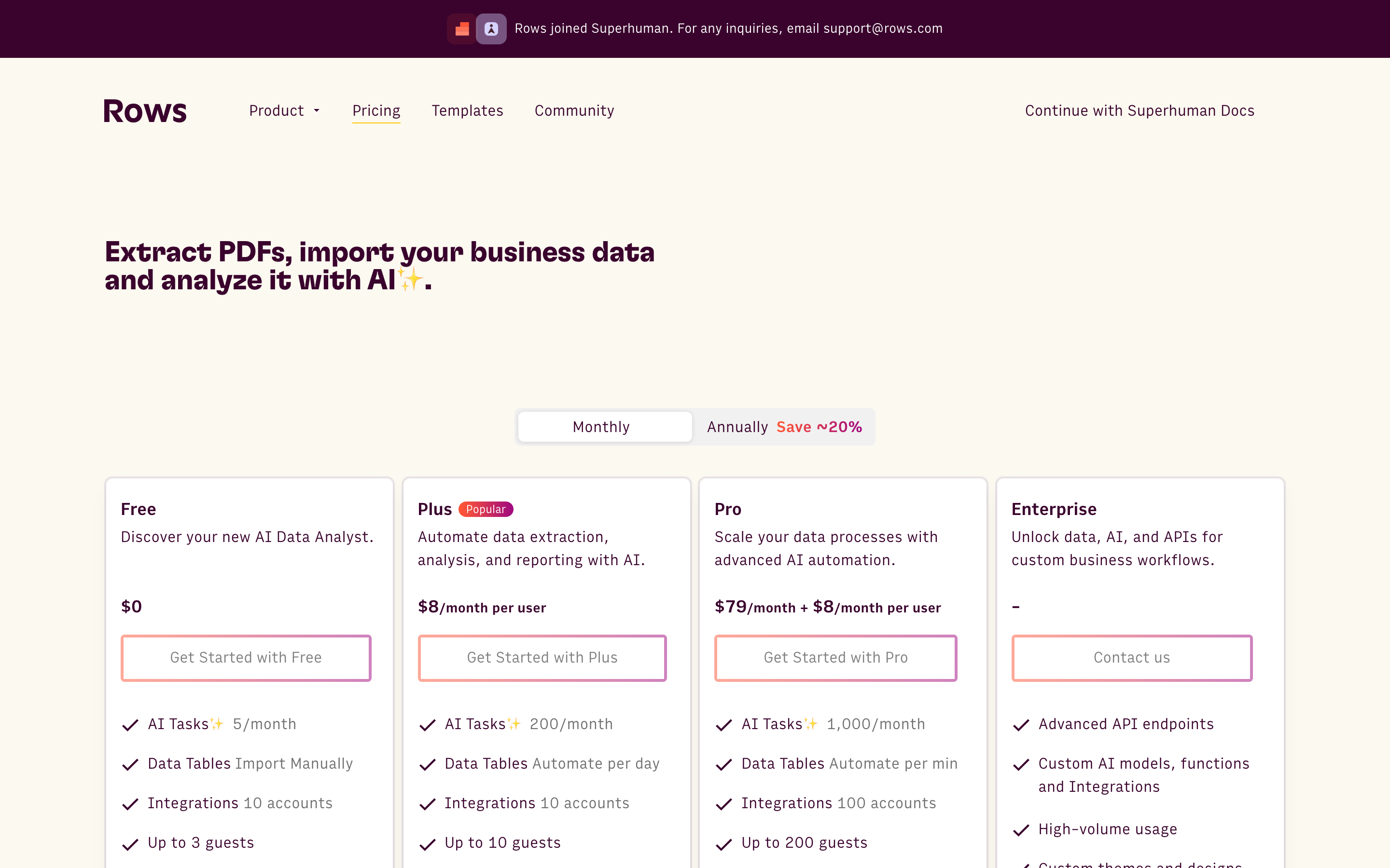 Rows screenshot 2